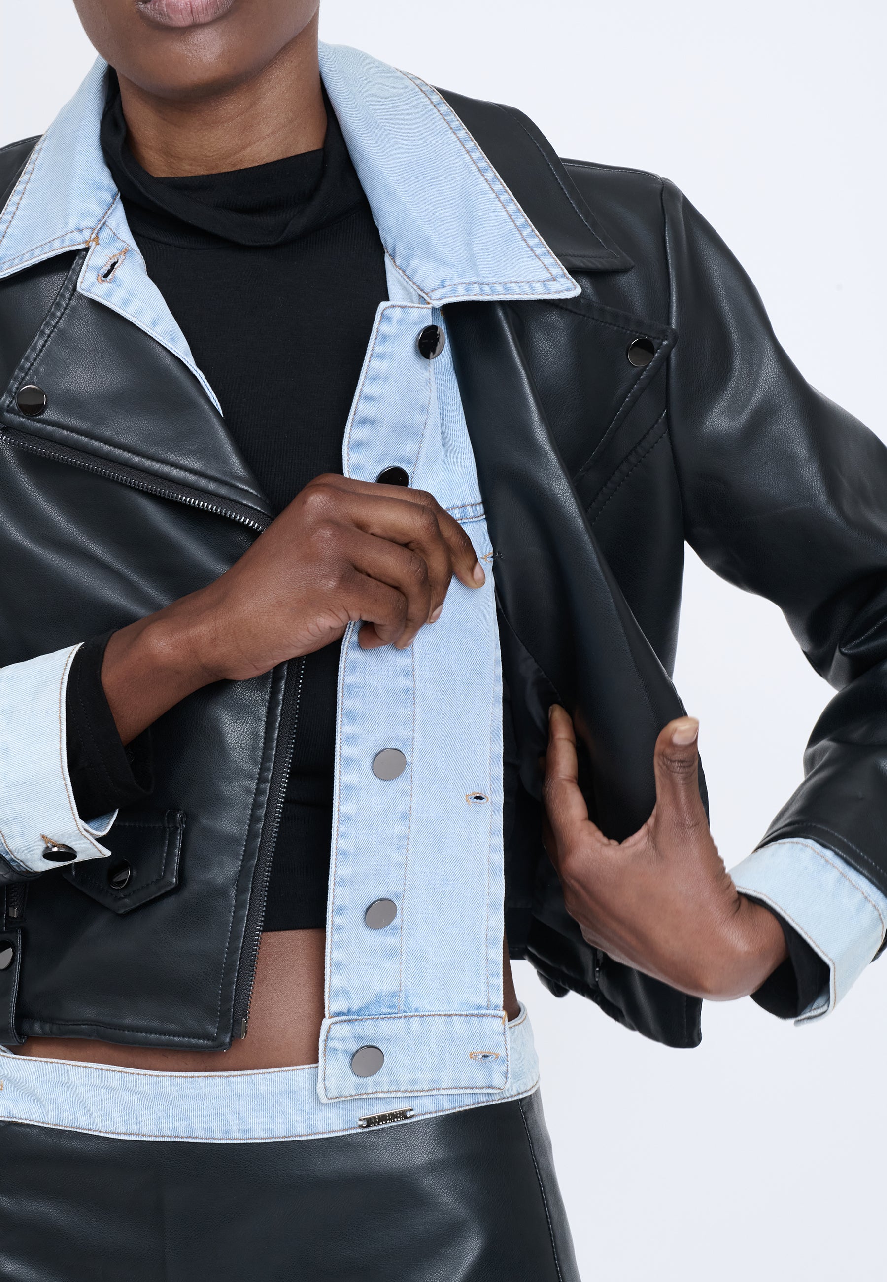 FAUX LEATHER JACKET 03BJ2328