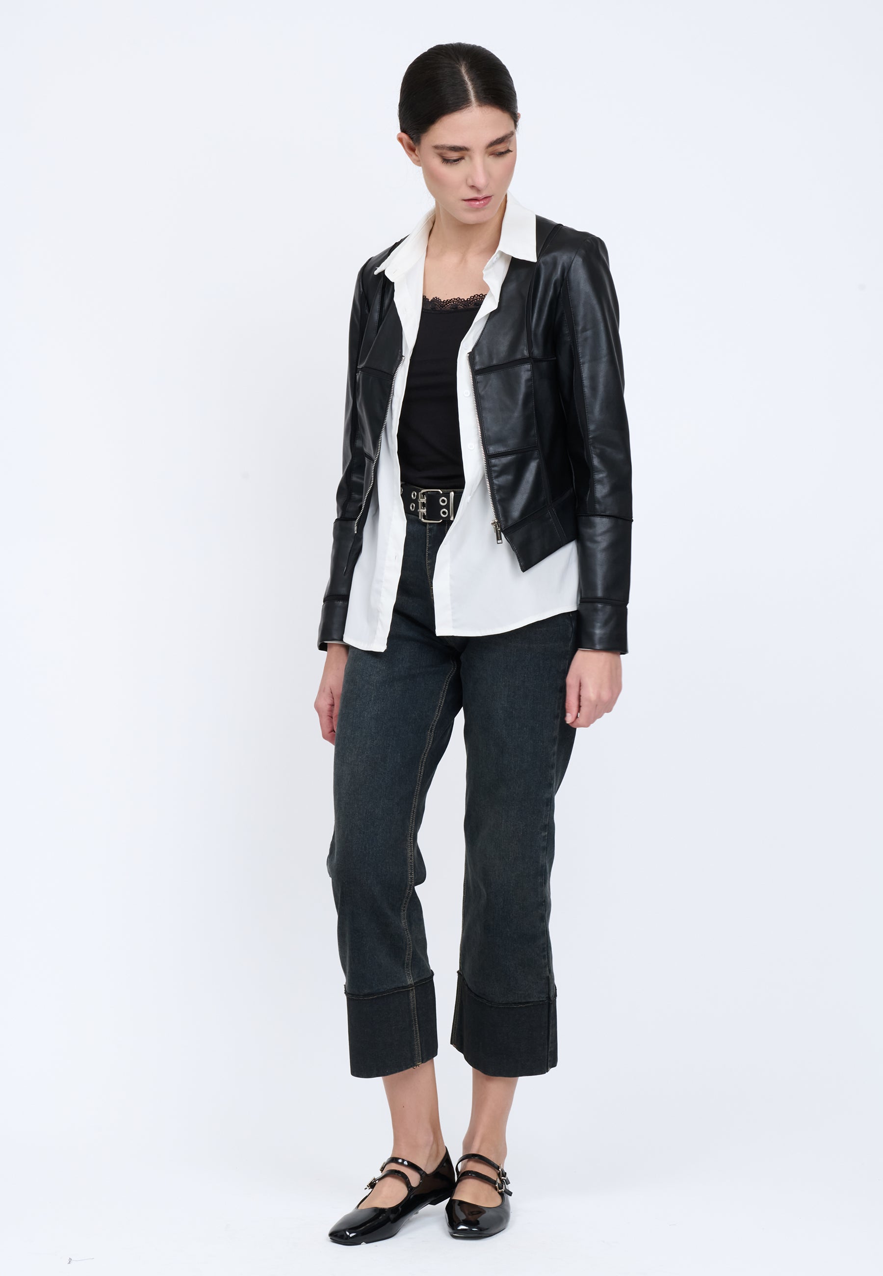 FAUX LEATHER JACKET 03Z3288