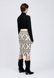 SKIRT Ivory/Black 04H93339