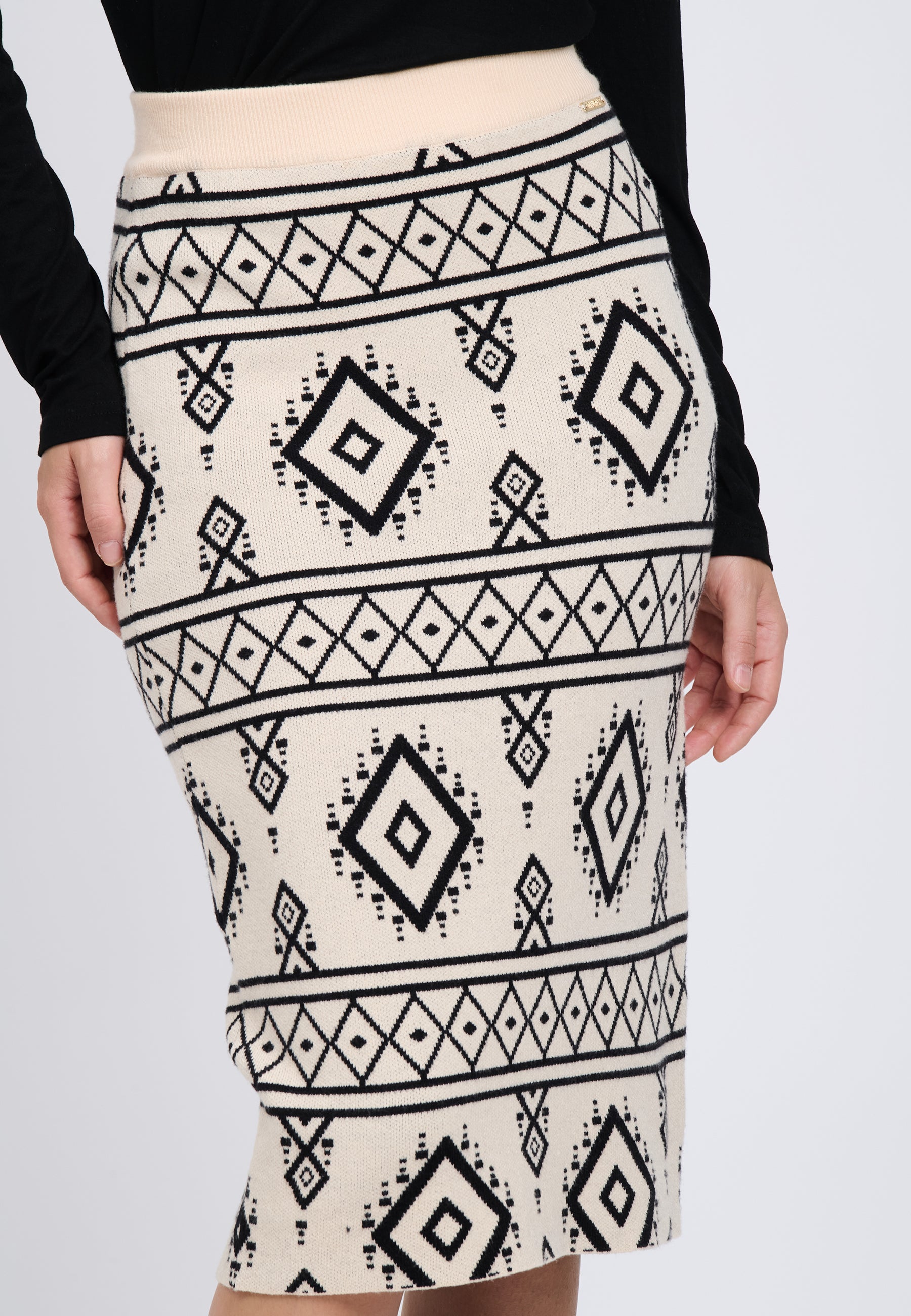 SKIRT Ivory/Black 04H93339