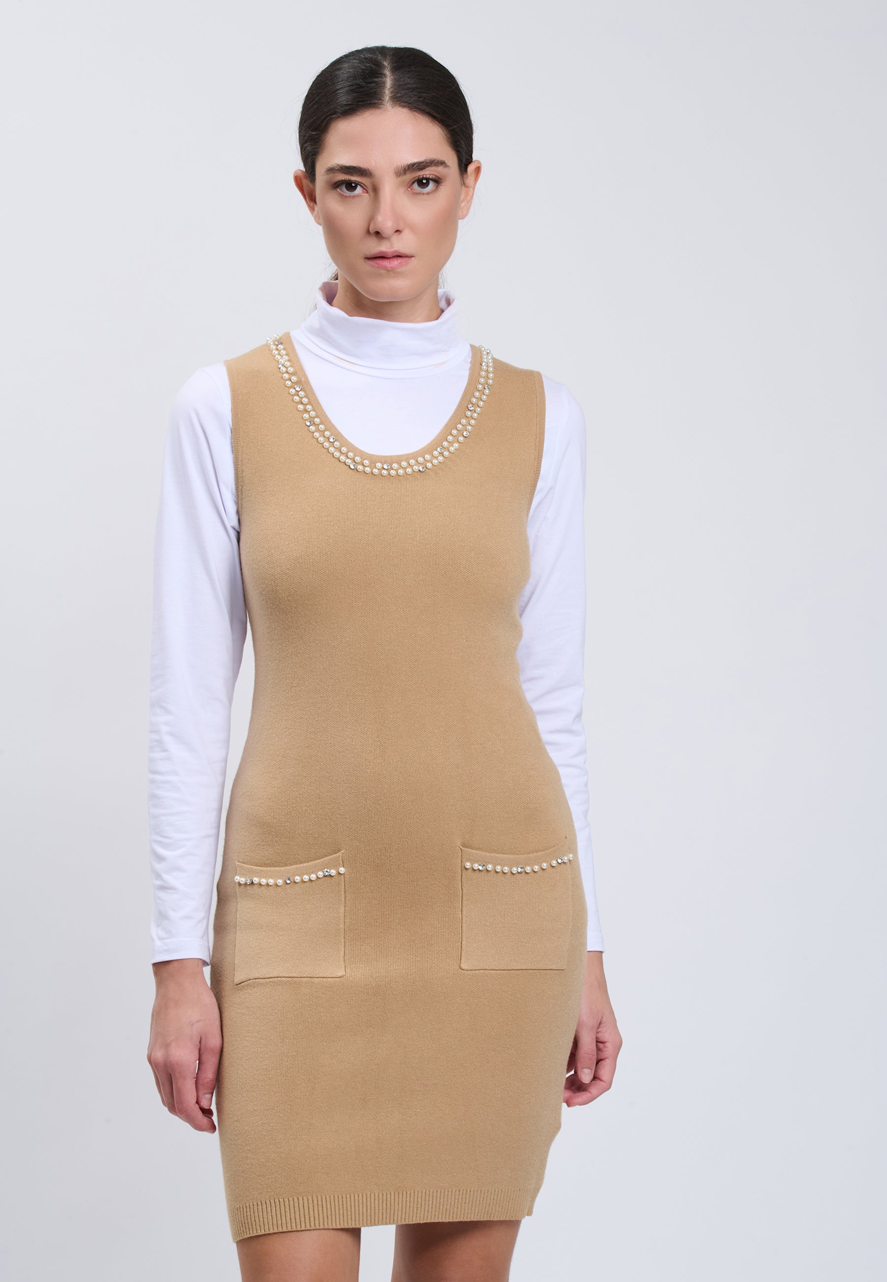 DRESS Camel 04H95300