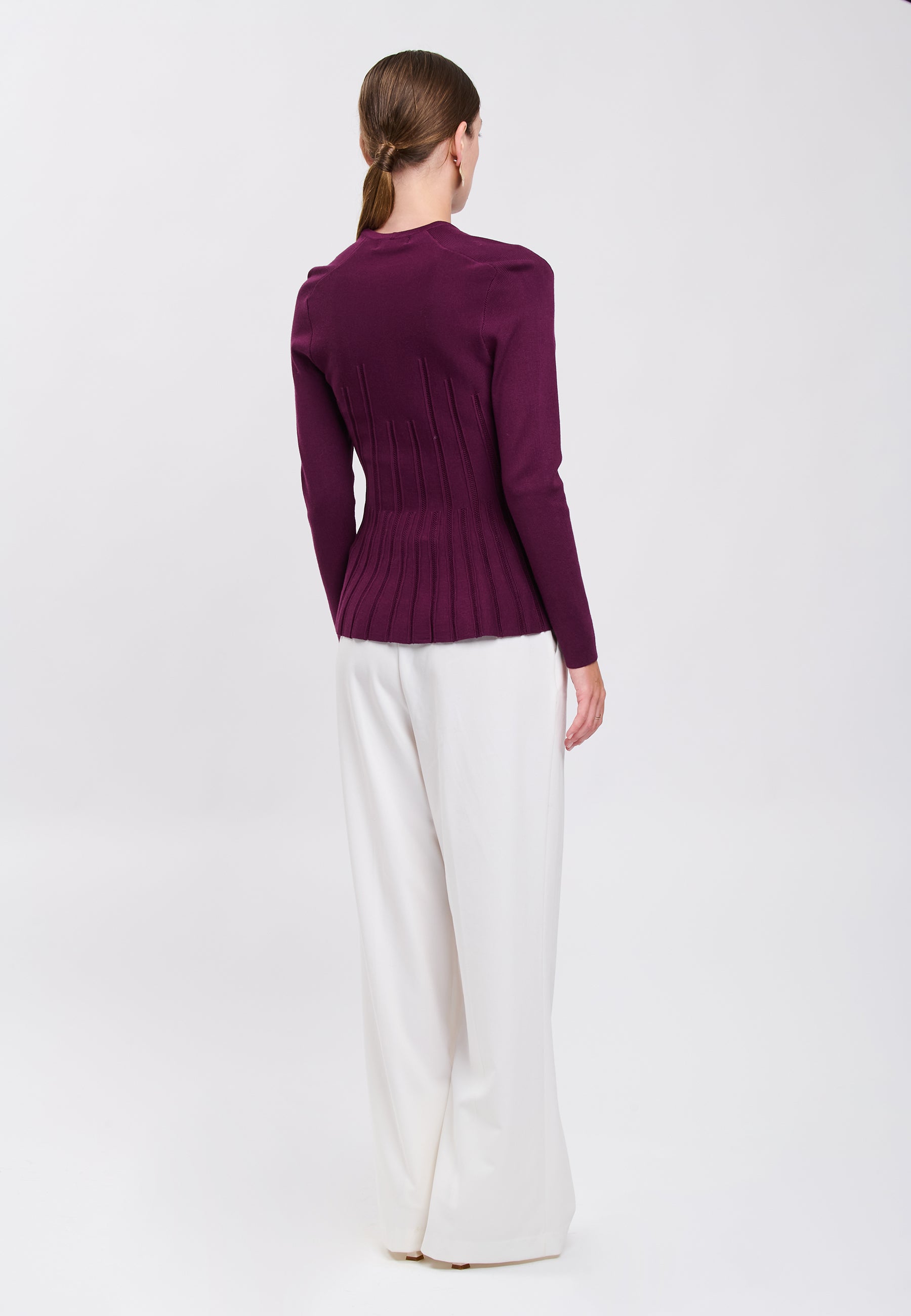 CARDIGAN Plum 04J7508