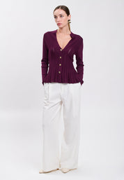 CARDIGAN Plum 04J7508