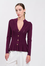CARDIGAN Plum 04J7508