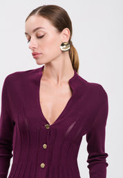 CARDIGAN Plum 04J7508