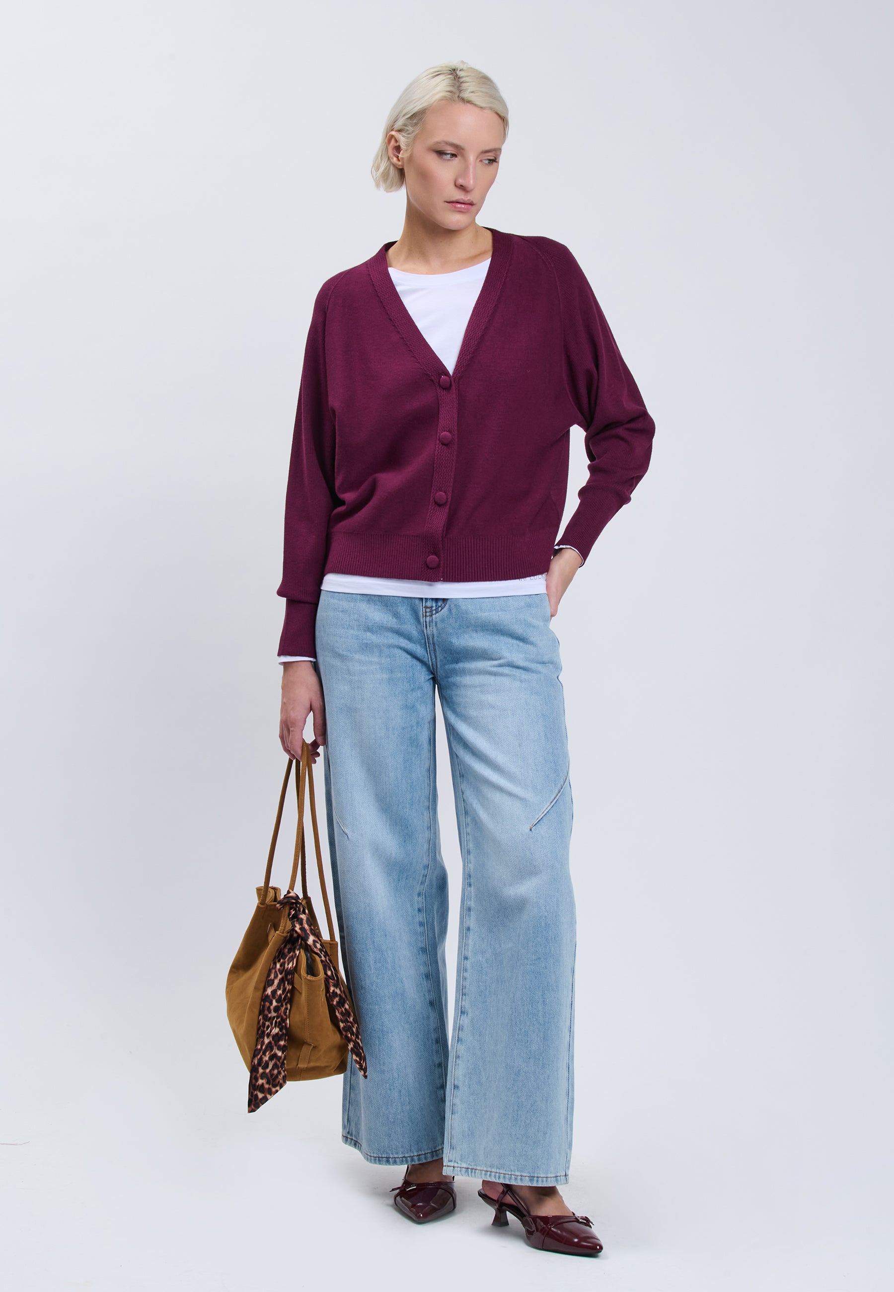 CARDIGAN Plum 04J7521
