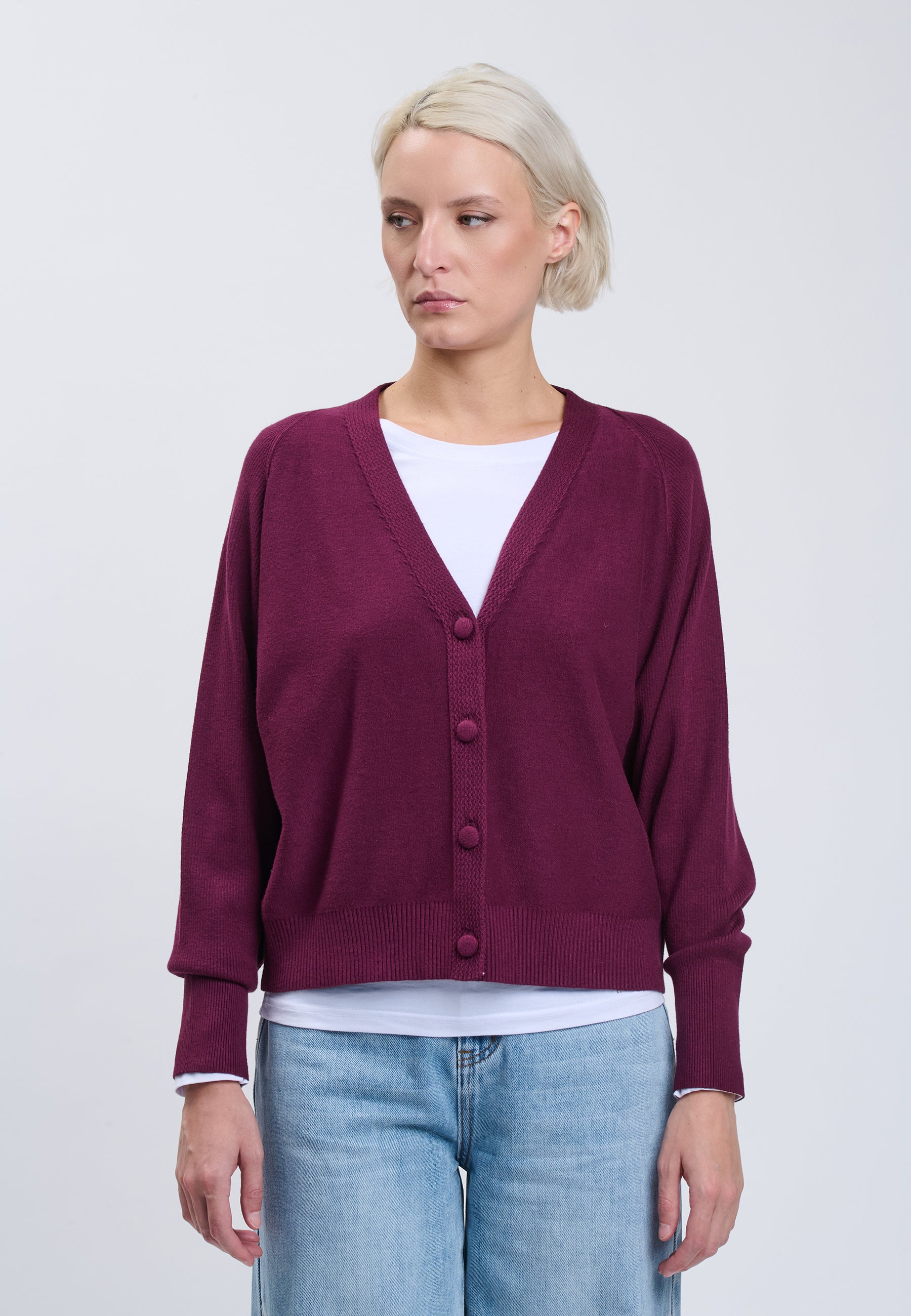 CARDIGAN Plum 04J7521