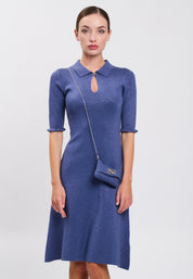 DRESS WITH BAG Indigo 04J7837