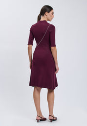 DRESS WITH BAG Plum 04J7837