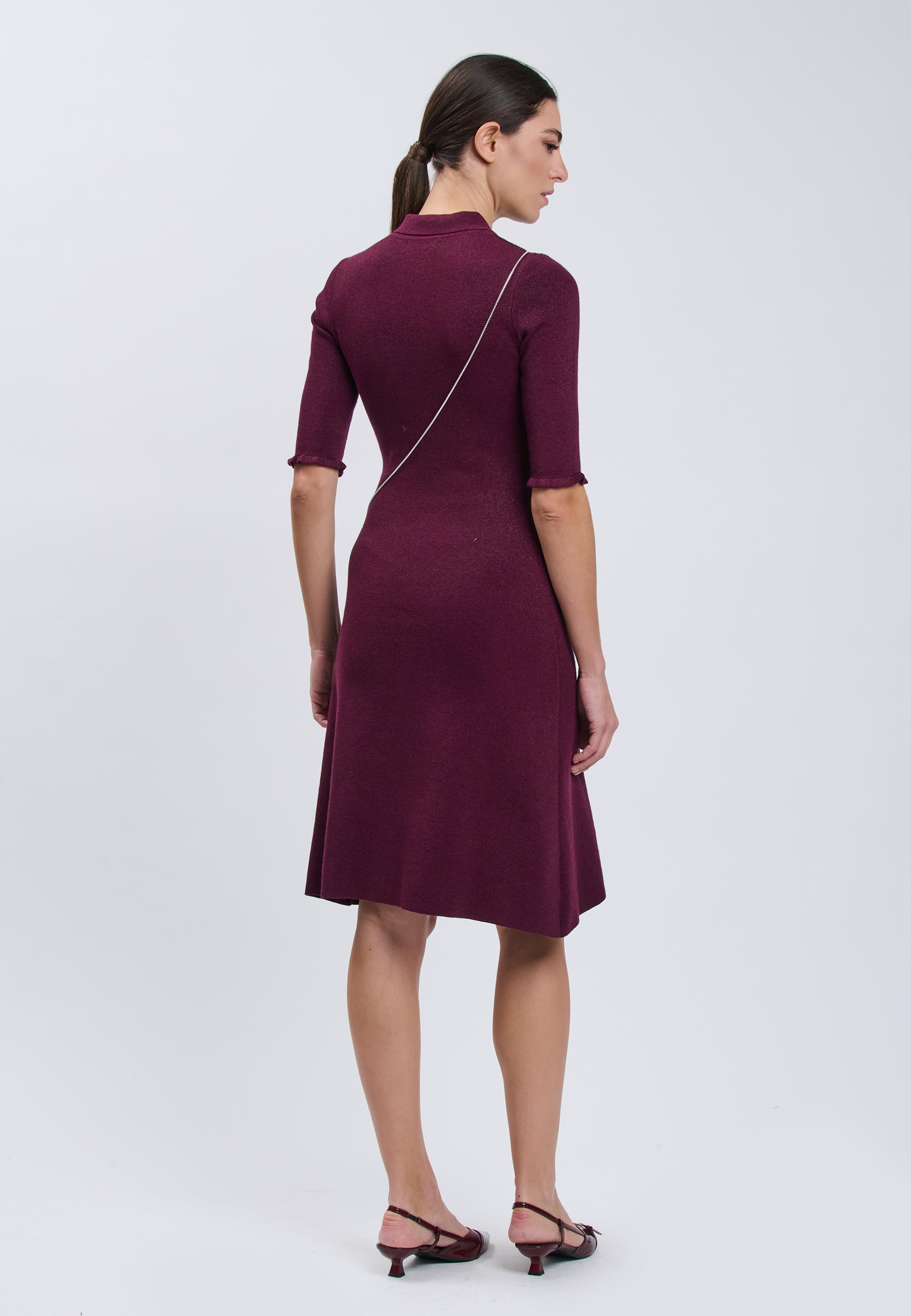 DRESS WITH BAG Plum 04J7837