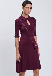 DRESS WITH BAG Plum 04J7837