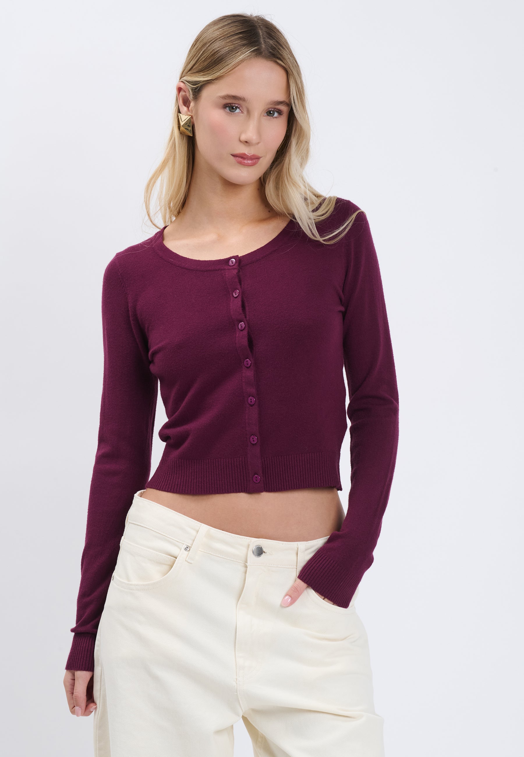 CARDIGAN Plum 04J7853