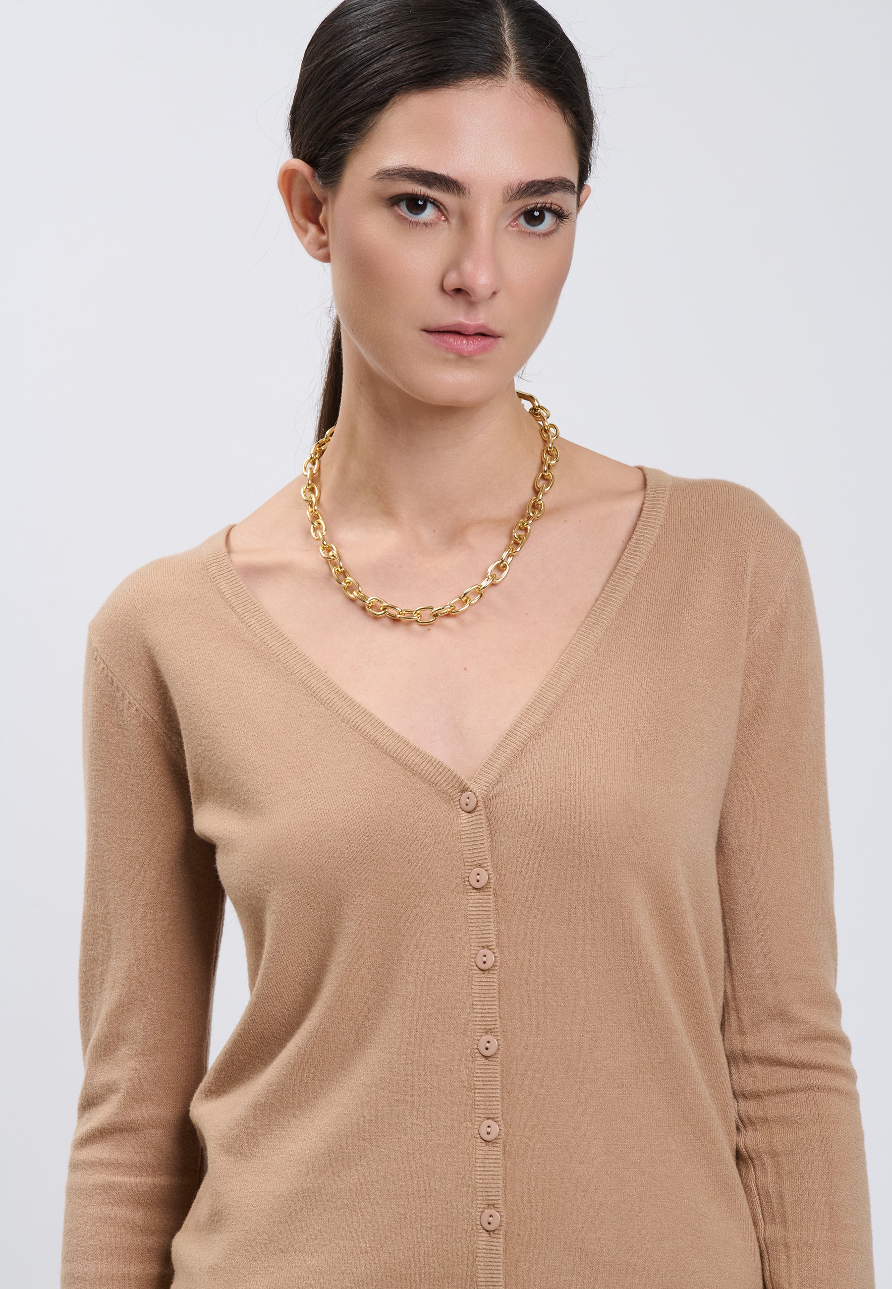 CARDIGAN Camel 04J7854