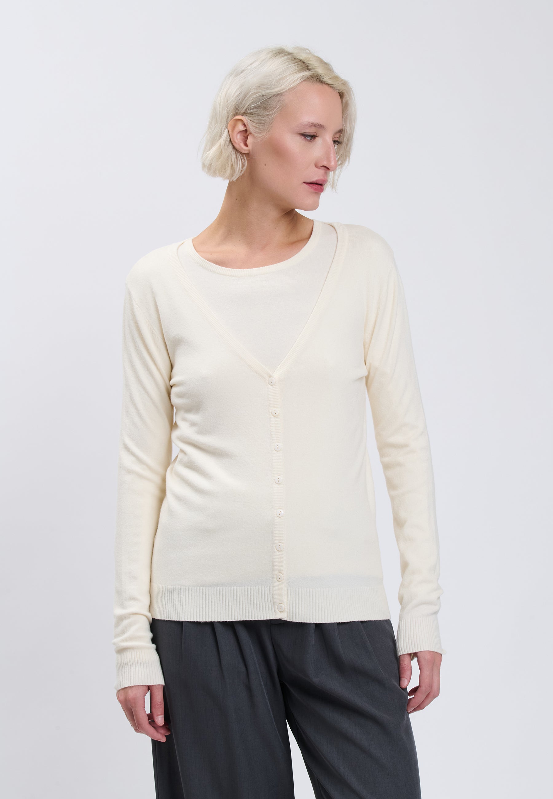 CARDIGAN Ivory 04J7854