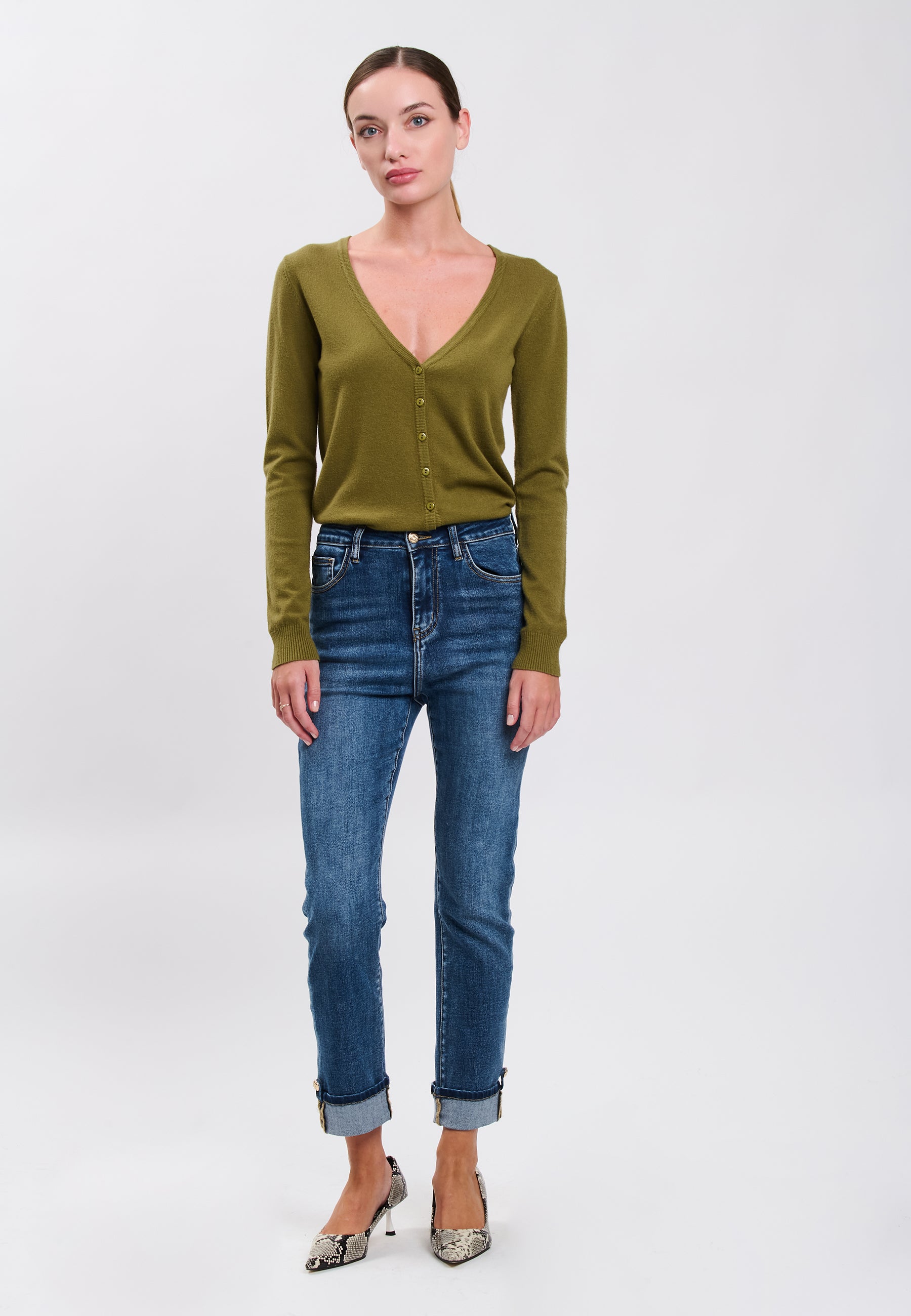 CARDIGAN Olive 04J7854