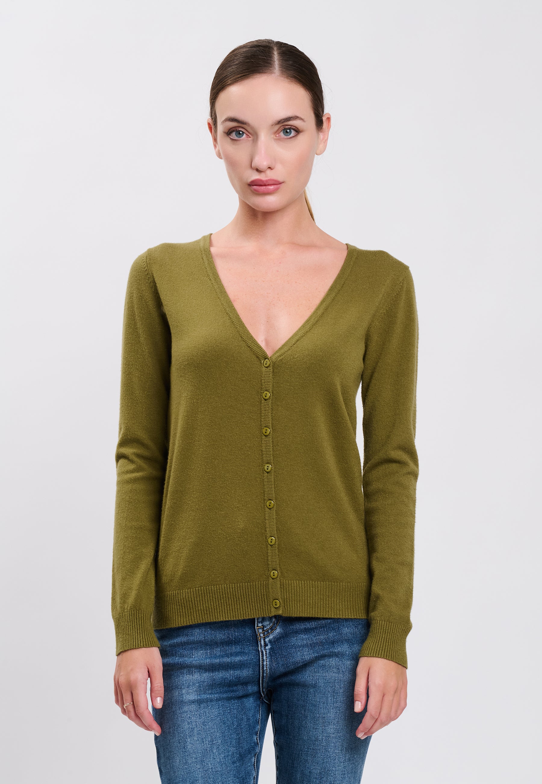 CARDIGAN Olive 04J7854