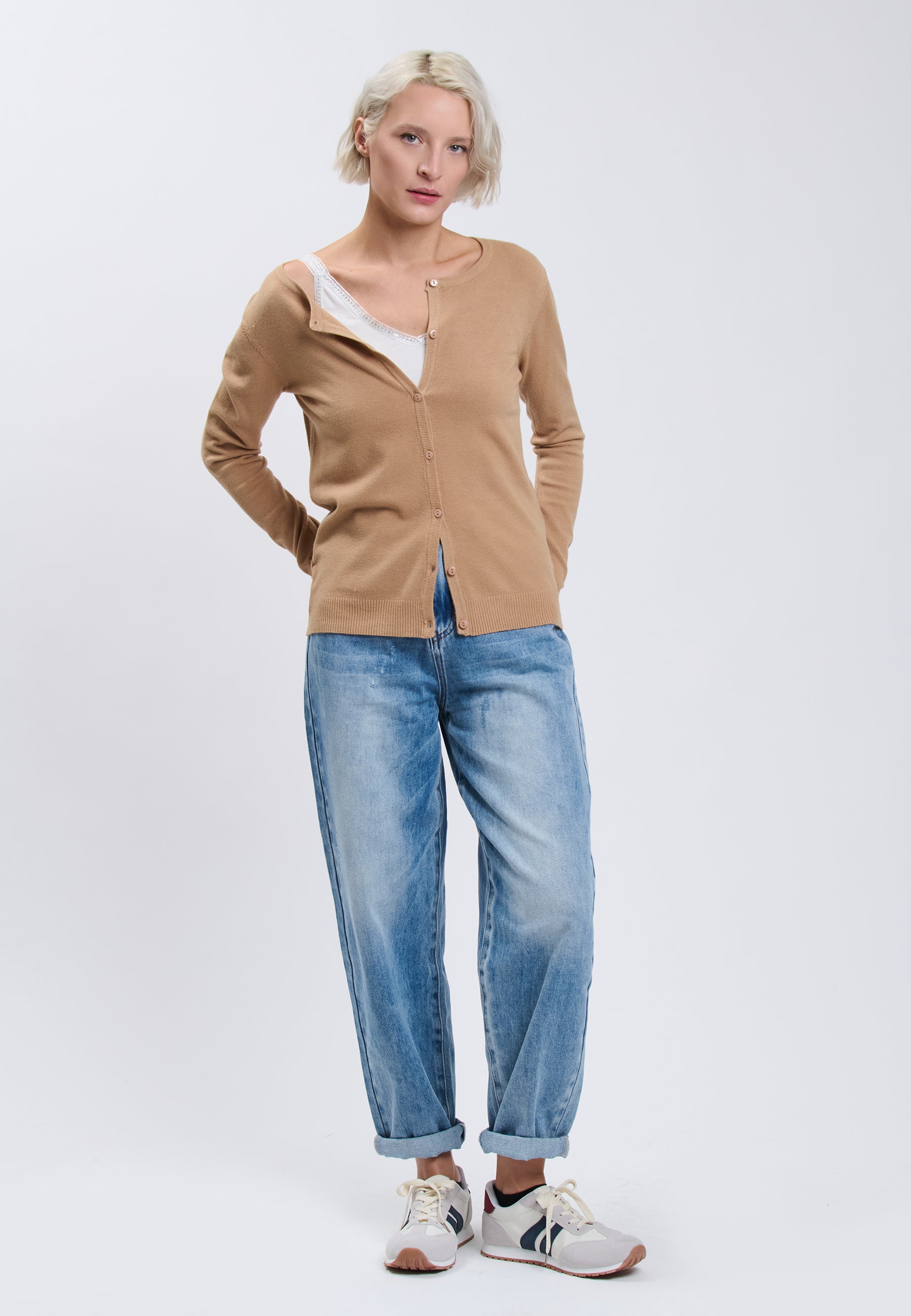 CARDIGAN Camel 04J7855