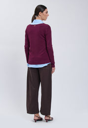 CARDIGAN Plum 04J7855