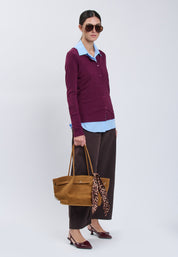 CARDIGAN Plum 04J7855