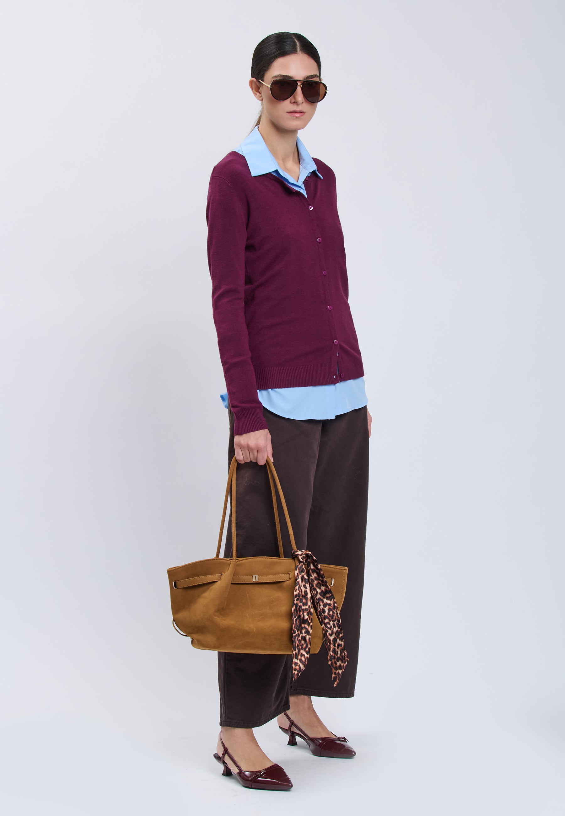 CARDIGAN Plum 04J7855