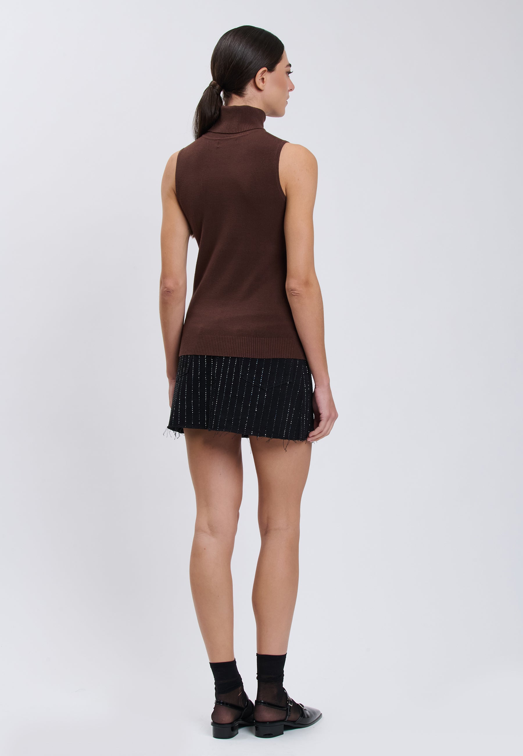 KNIT TOP Brown 04J7860