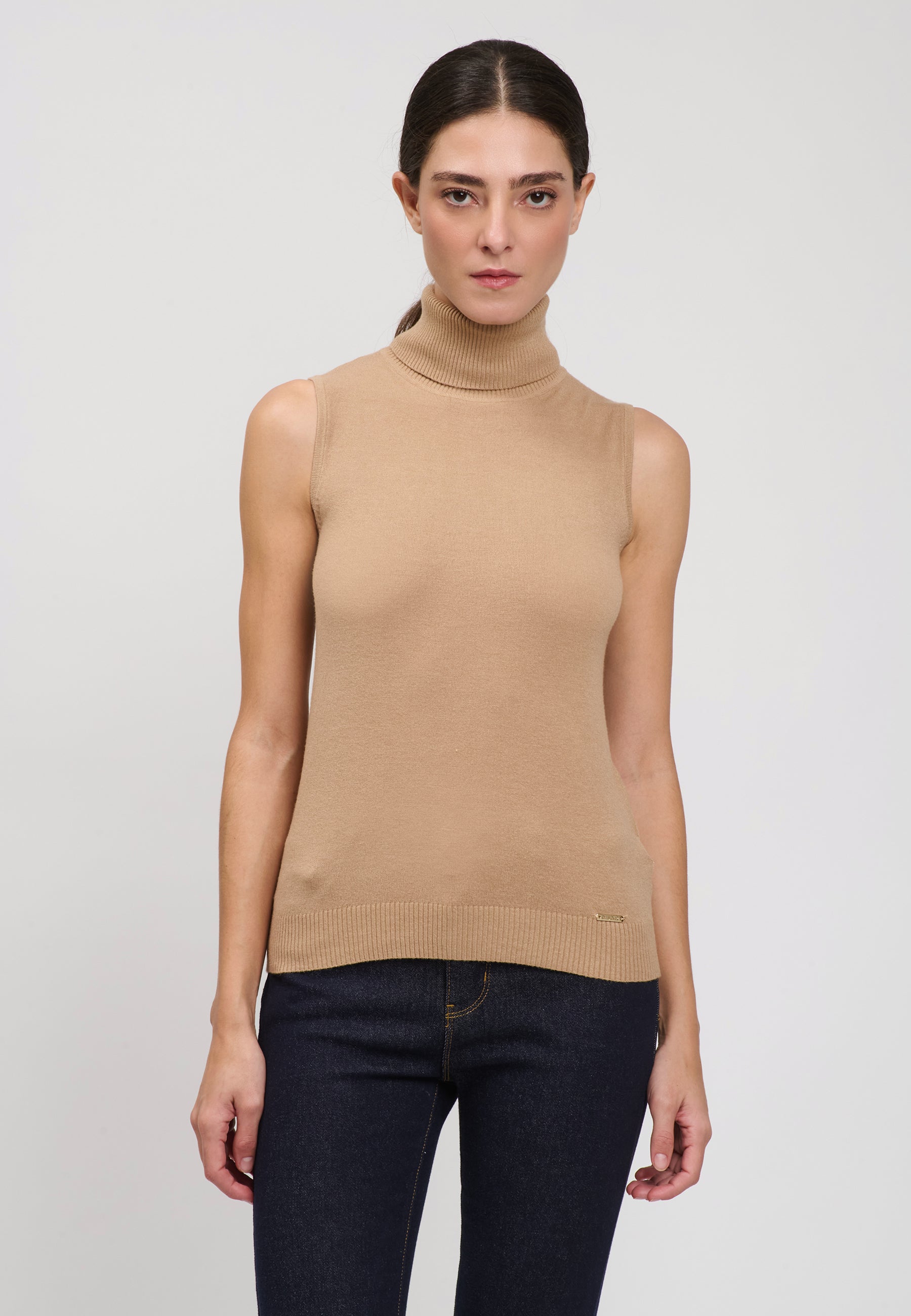 KNIT TOP Camel 04J7860