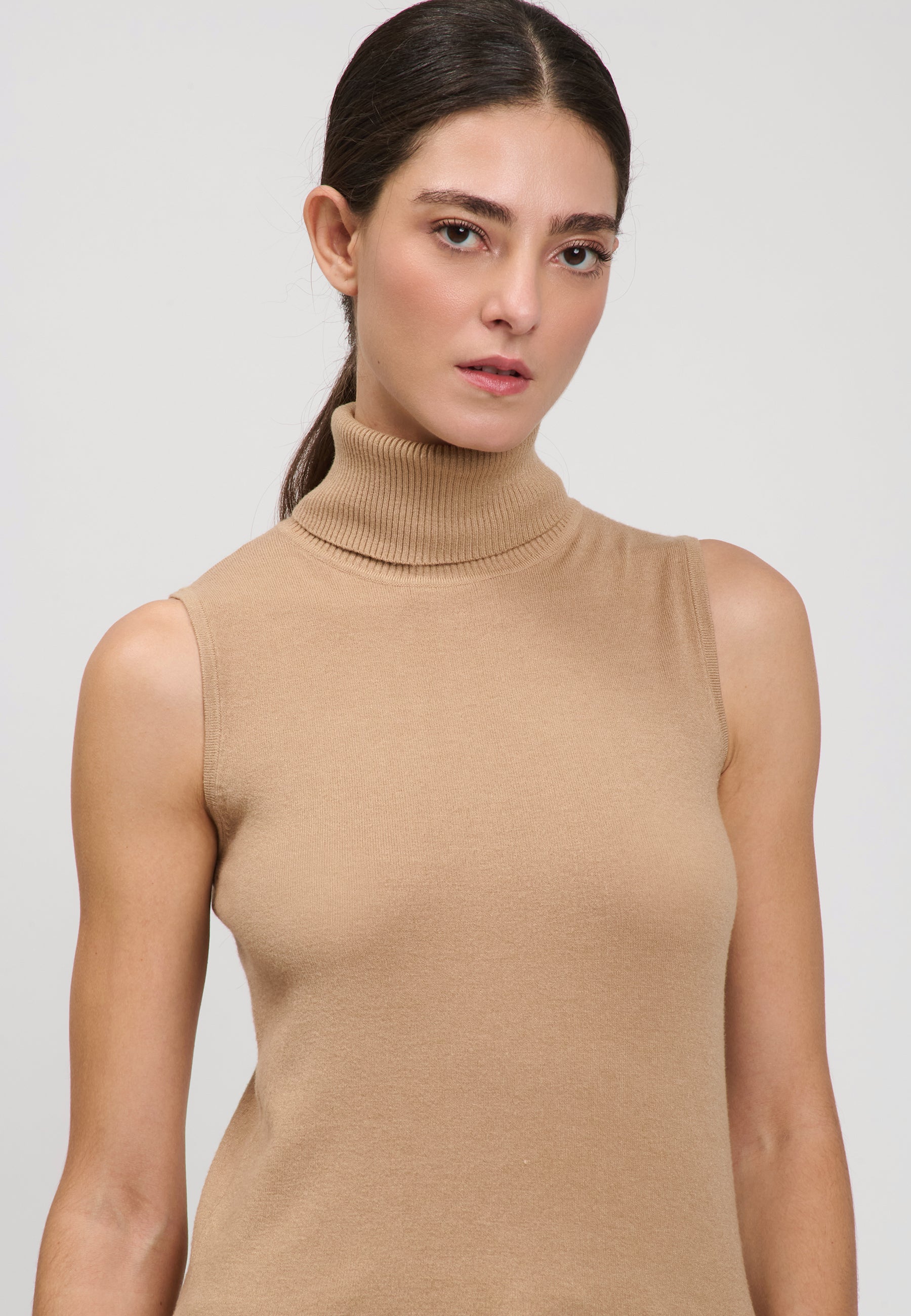 KNIT TOP Camel 04J7860