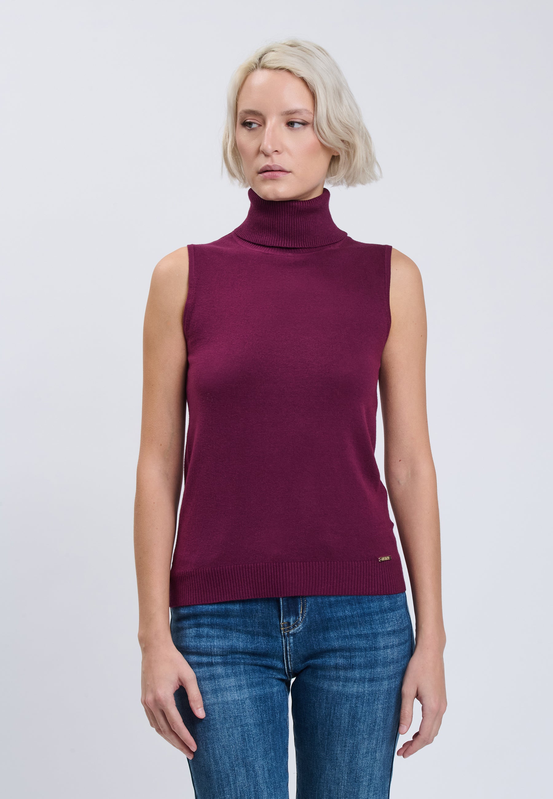 KNIT TOP Plum 04J7860