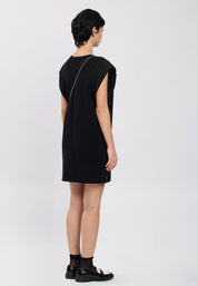 DRESS WITH BAG Black 04J7869