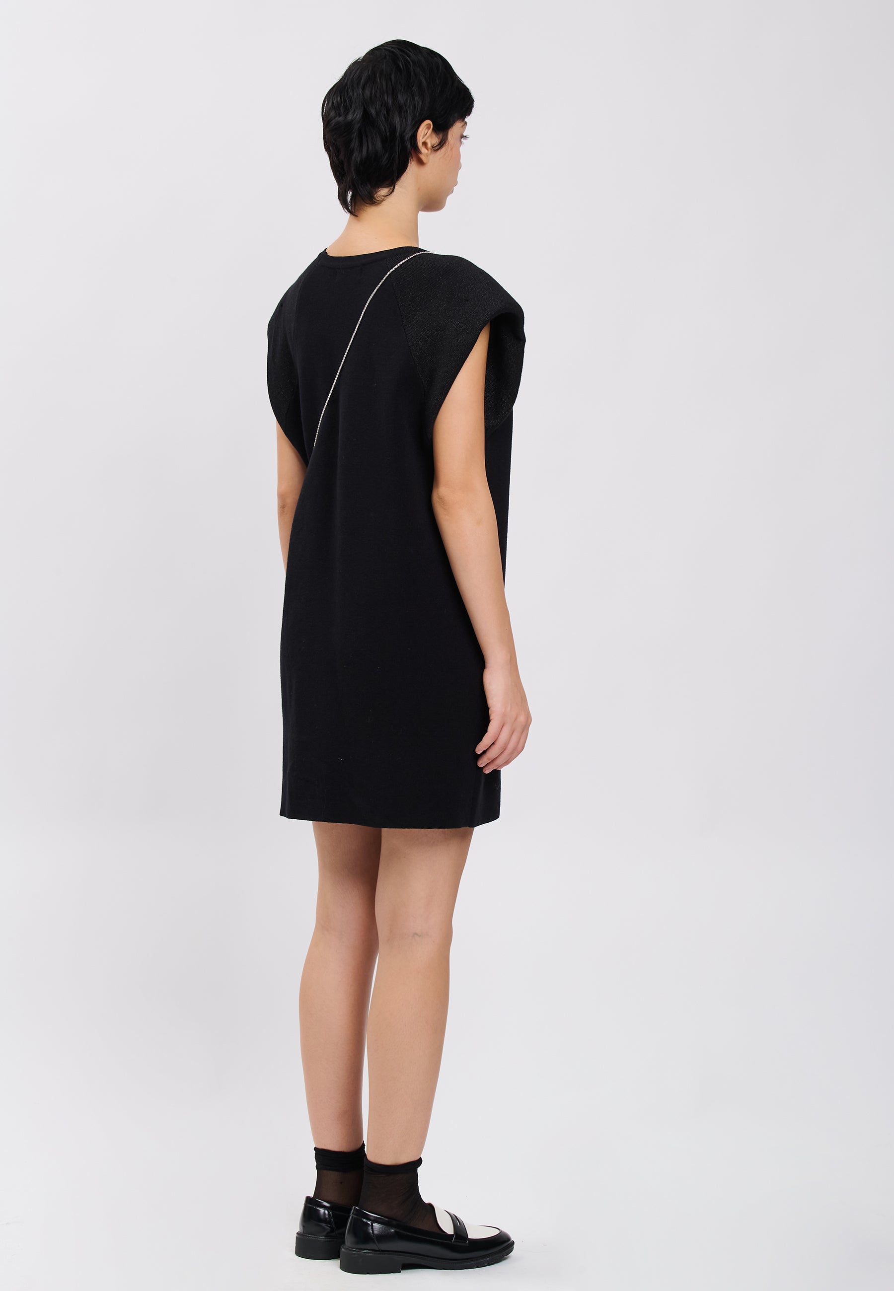 DRESS WITH BAG Black 04J7869