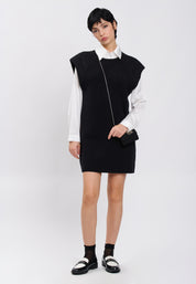 DRESS WITH BAG Black 04J7869