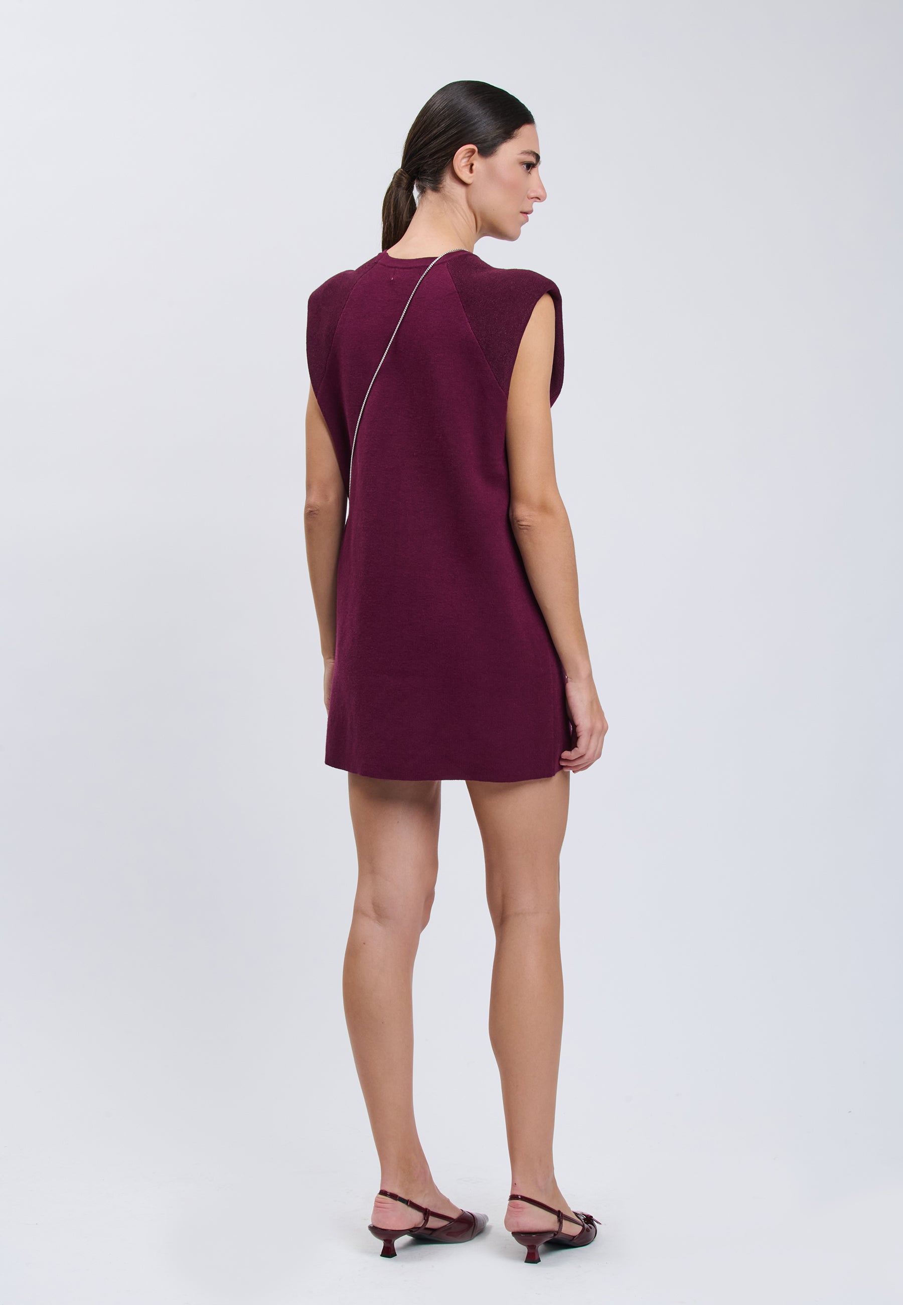 DRESS WITH BAG Plum 04J7869