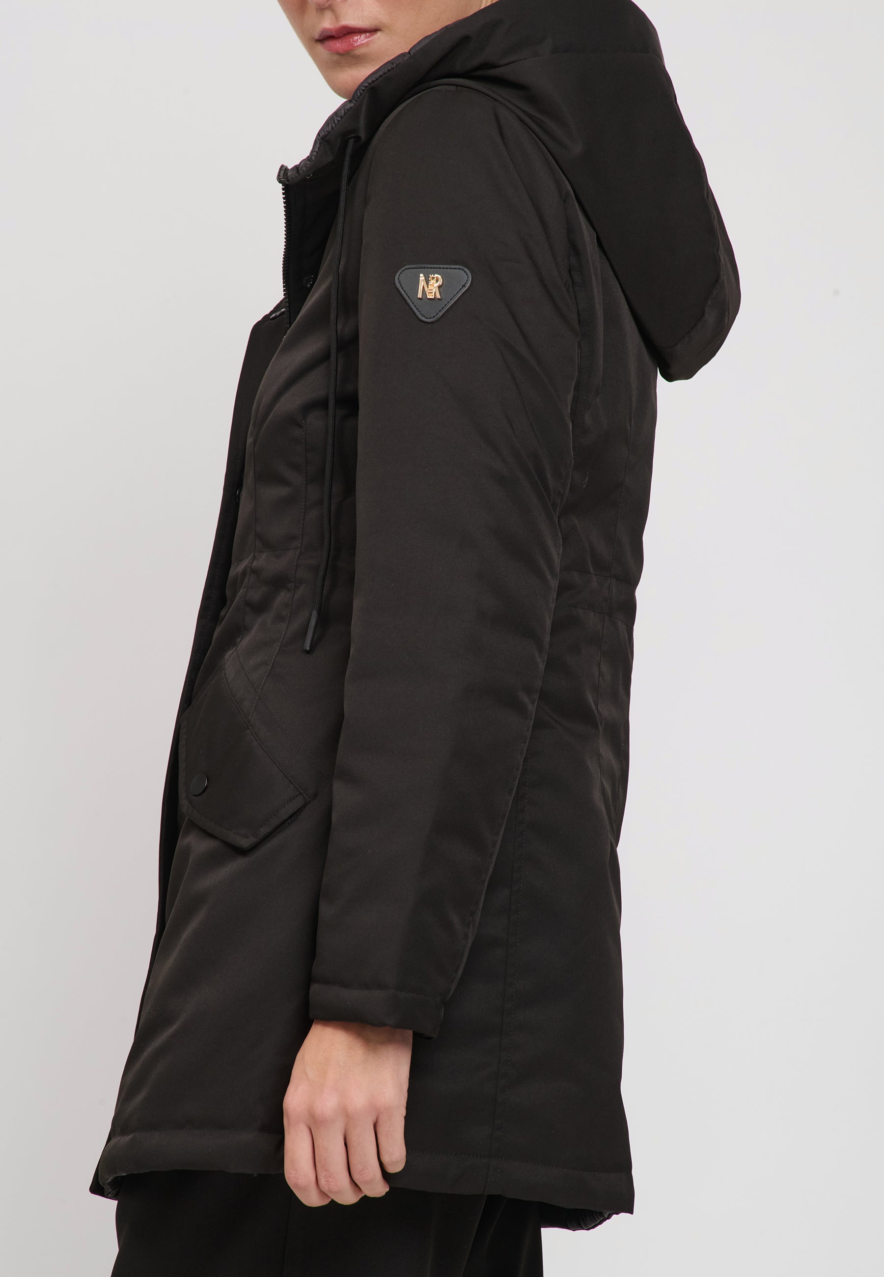 DOUBLE FACE PADDED JACKET Black 04N870