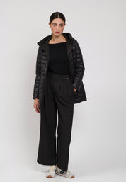 DOUBLE FACE PADDED JACKET Black 04N870