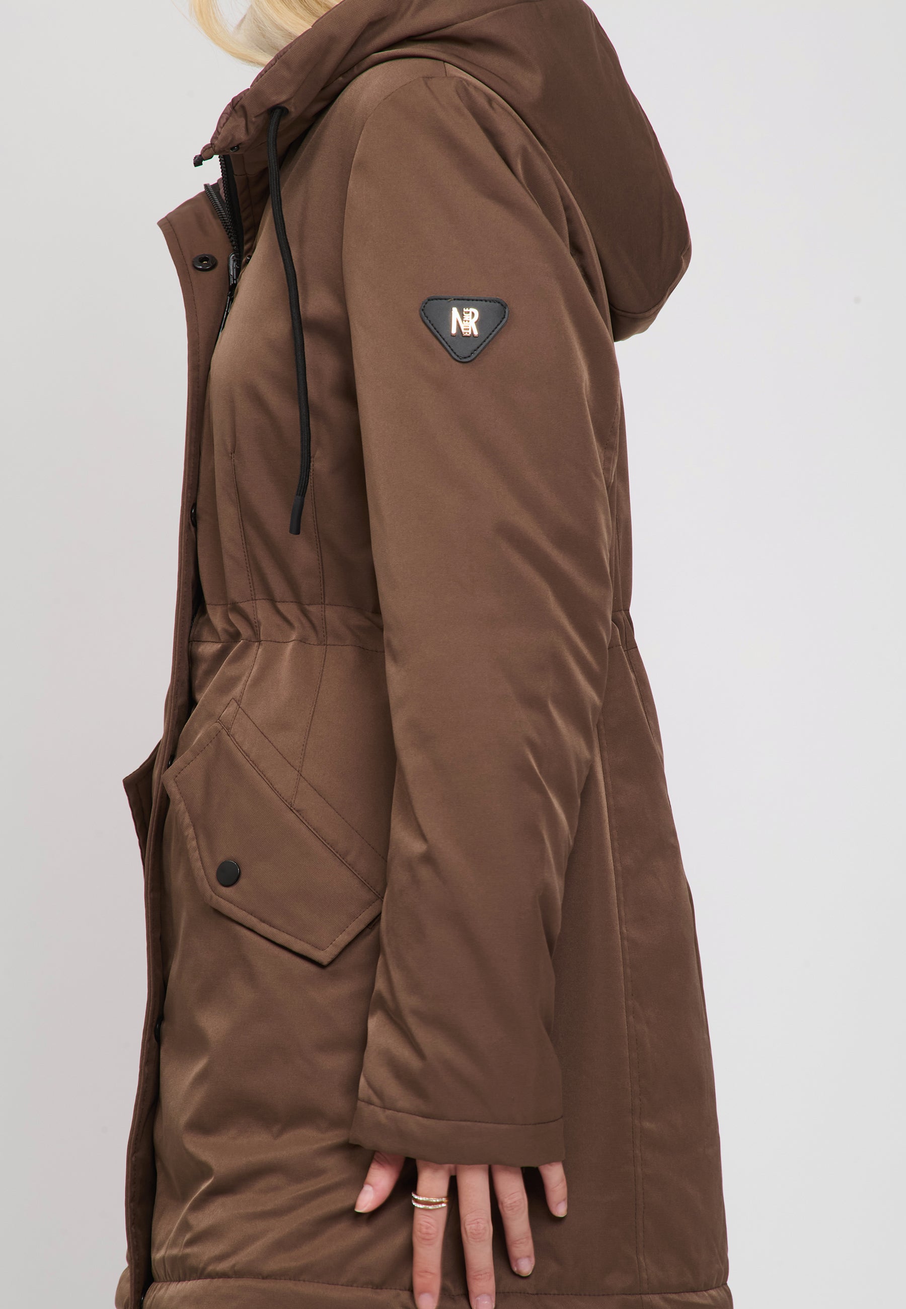 DOUBLE FACE PADDED JACKET Brown 04N870