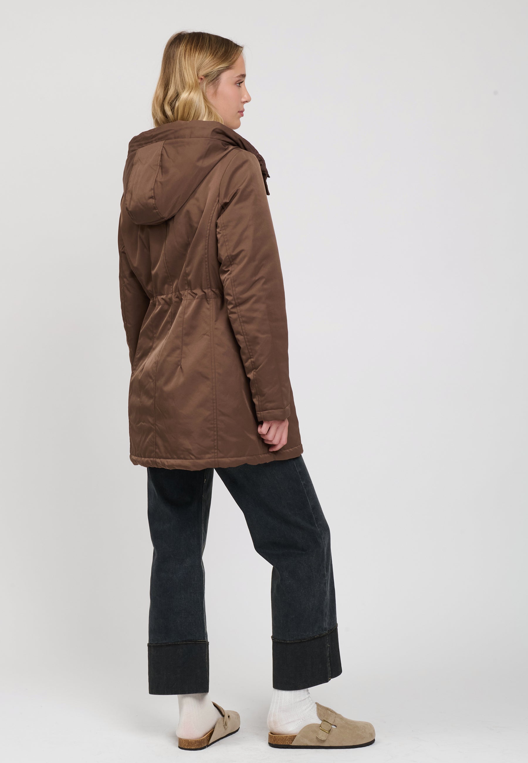 DOUBLE FACE PADDED JACKET Brown 04N870