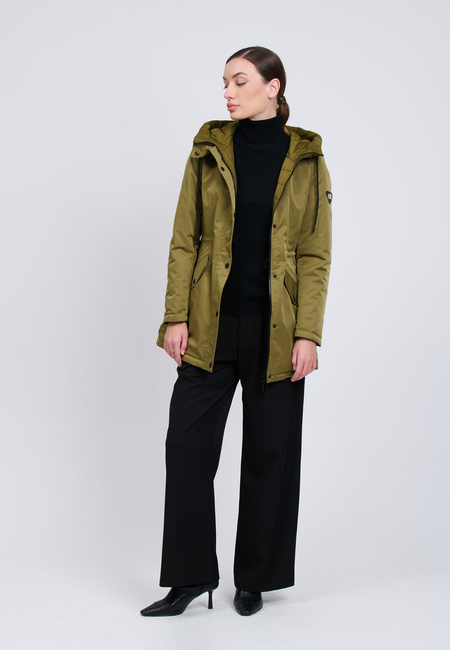 DOUBLE FACE PADDED JACKET Olive 04N870