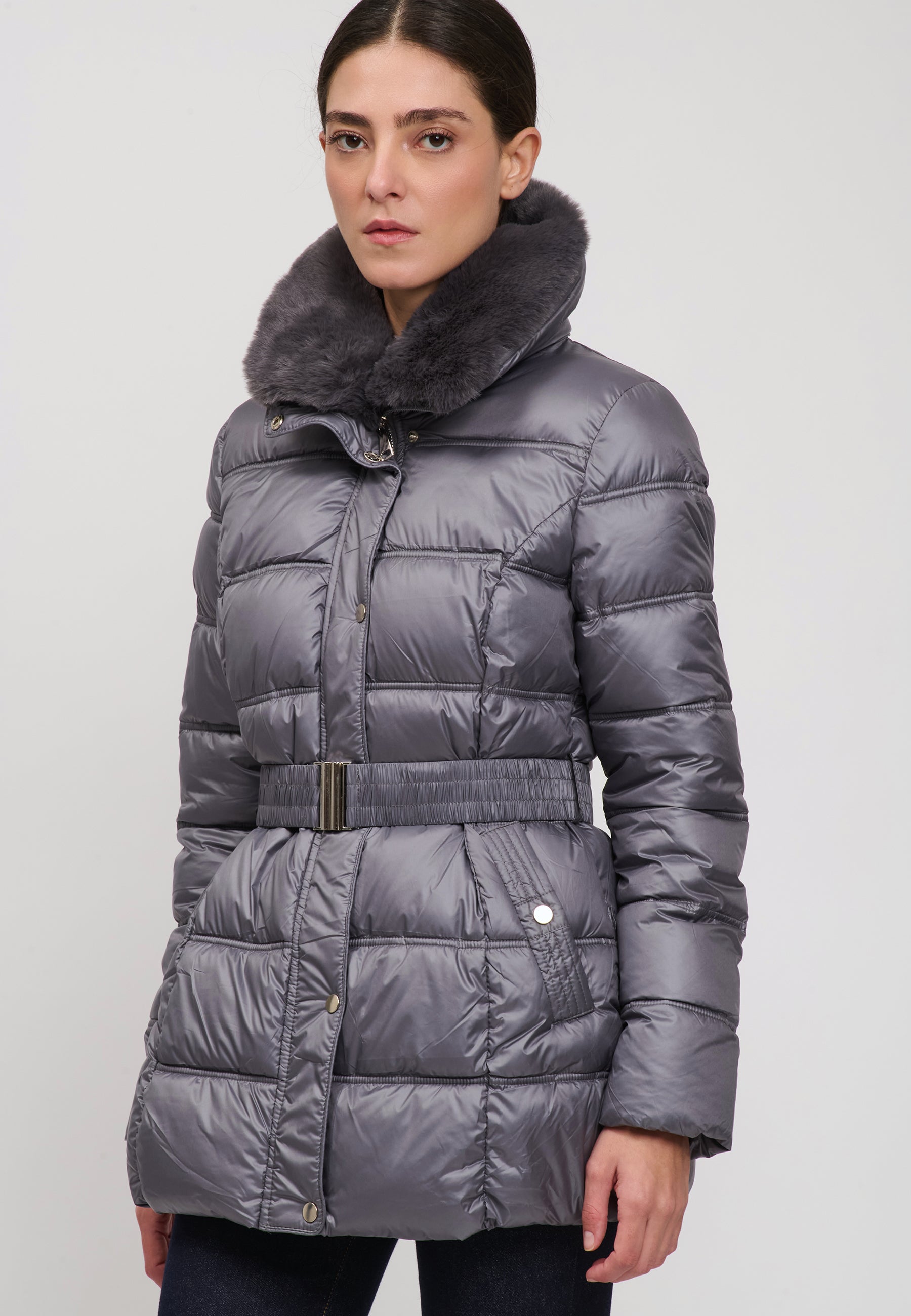 PADDED JACKET Smoke 04N9119