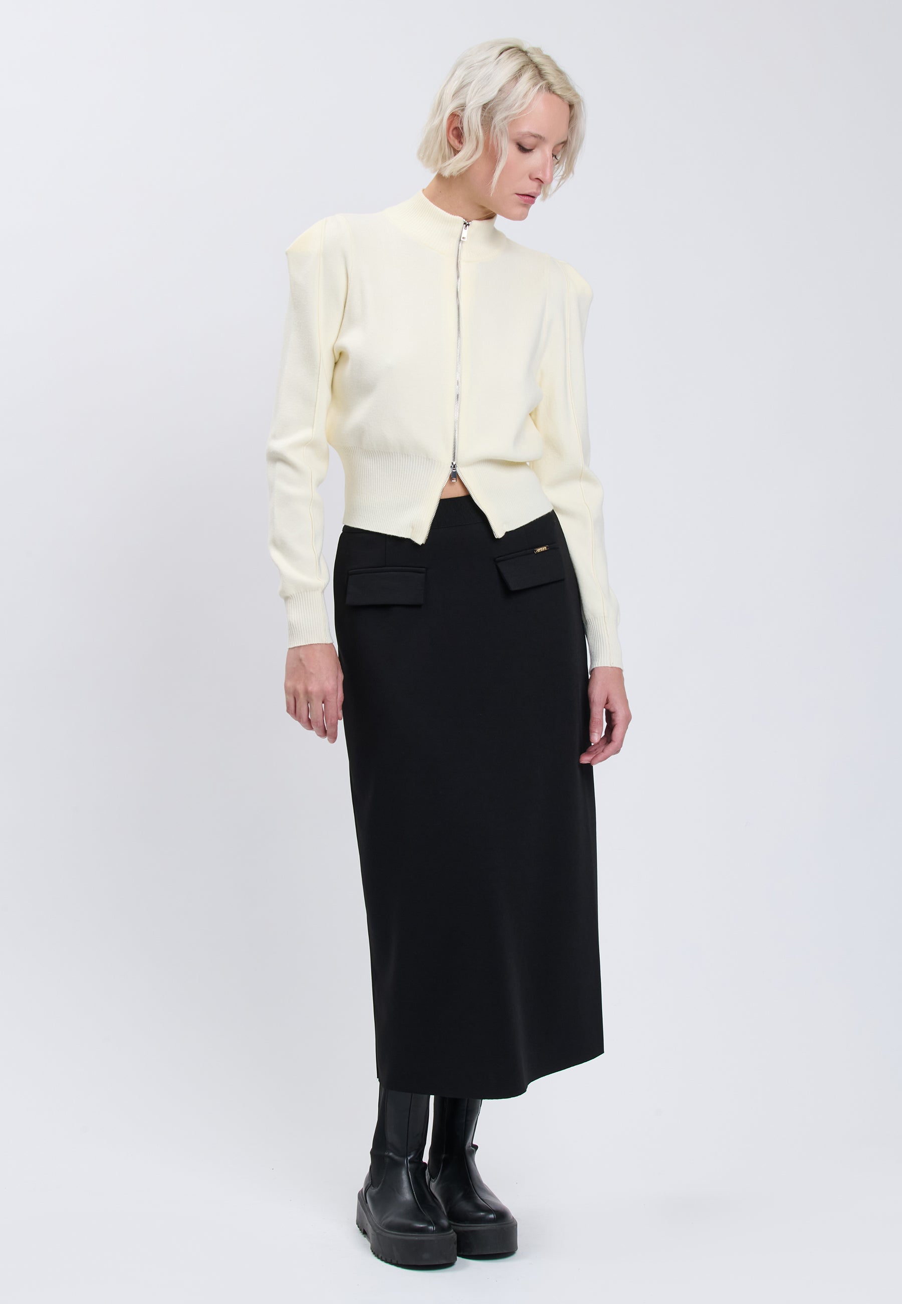 CARDIGAN Ivory 04Q10119