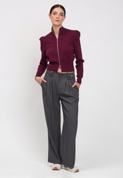 CARDIGAN Plum 04Q10119