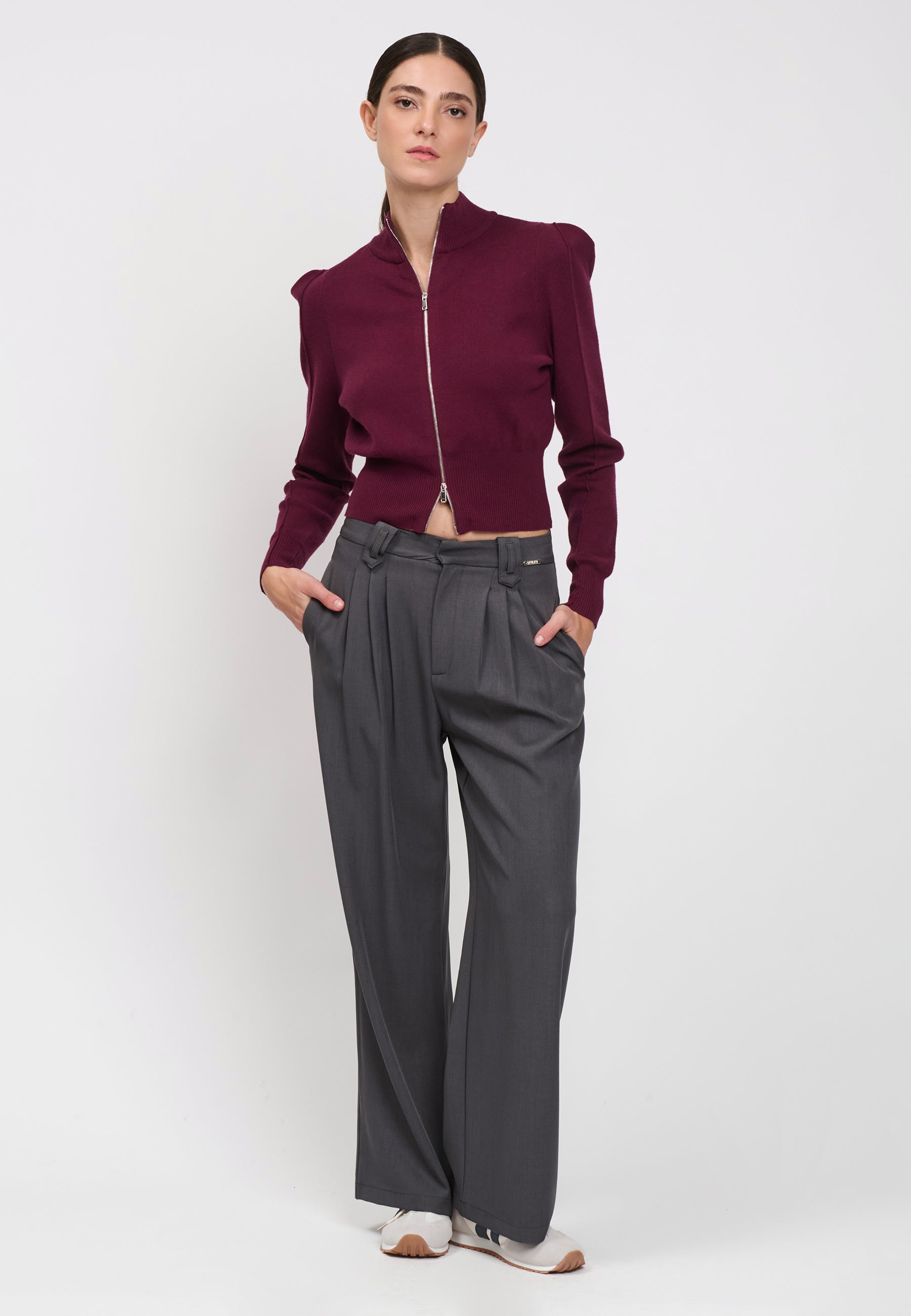 CARDIGAN Plum 04Q10119