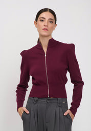 CARDIGAN Plum 04Q10119