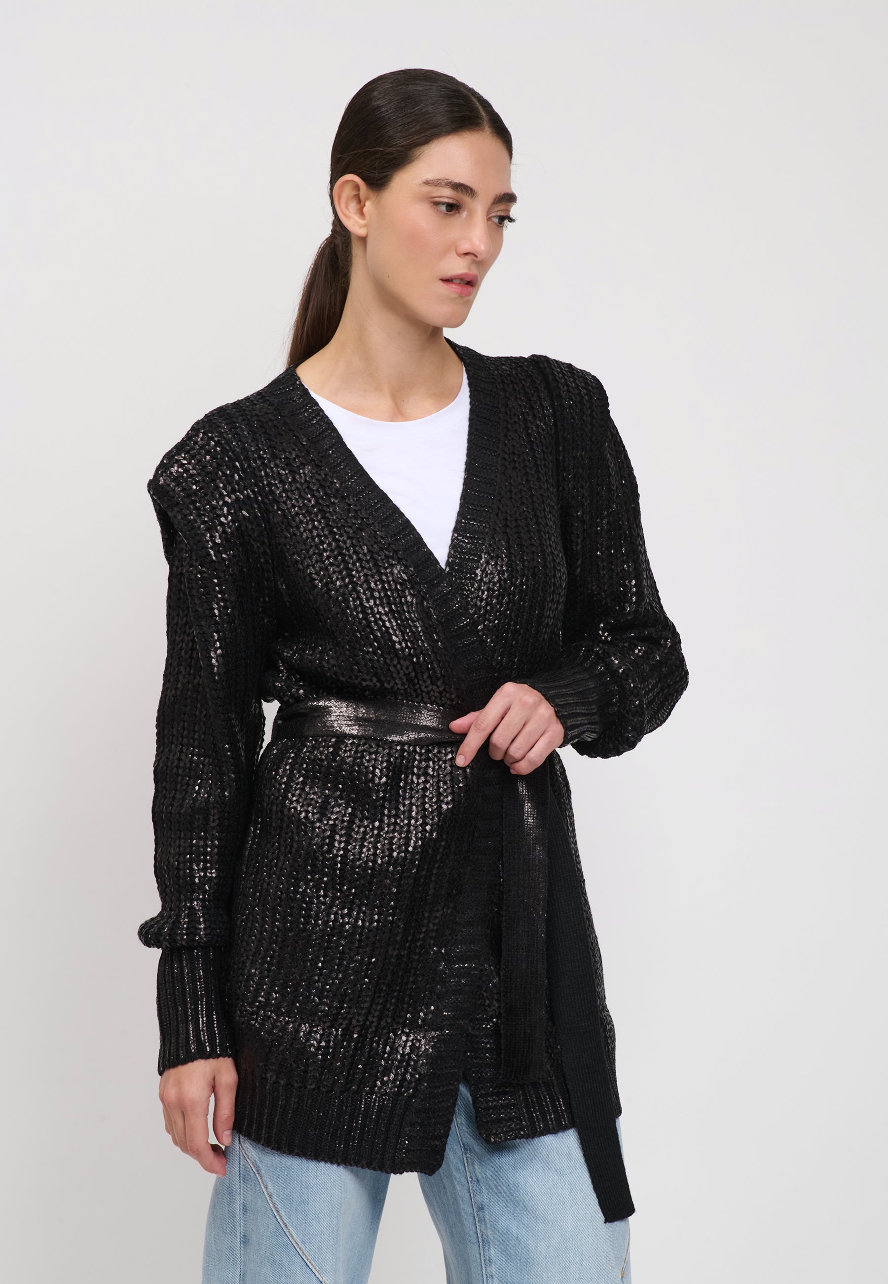 CARDIGAN Black/Black 04V073