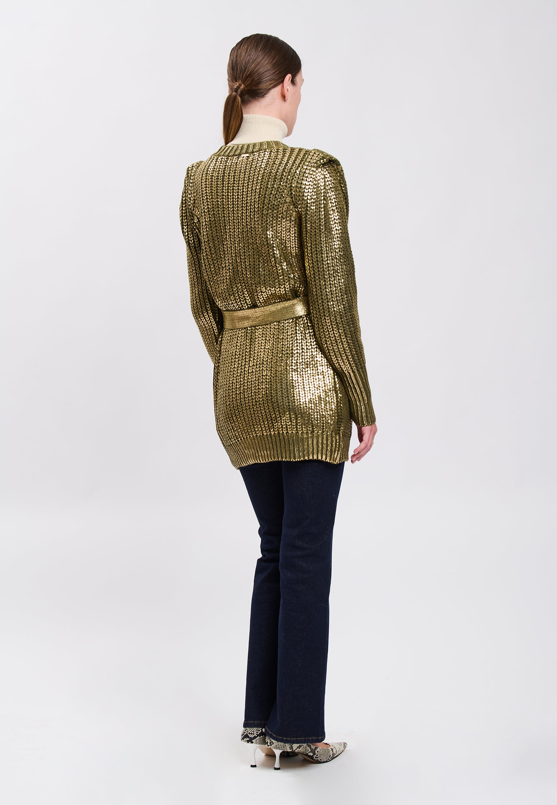 CARDIGAN Olive/Gold 04V073