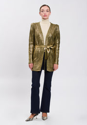 CARDIGAN Olive/Gold 04V073