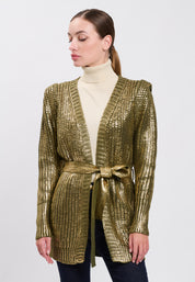 CARDIGAN Olive/Gold 04V073