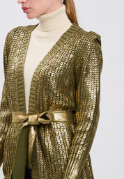 CARDIGAN Olive/Gold 04V073