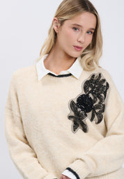 PULL Ivory/Black 04V078