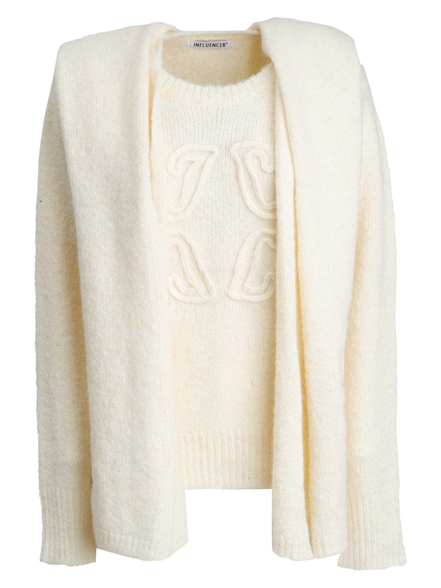 PULL + KNITTED SCARF 04V080