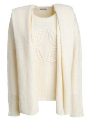 PULL + KNITTED SCARF 04V080